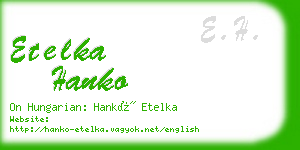 etelka hanko business card